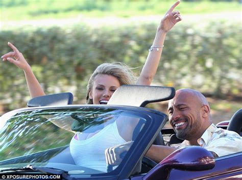 Bar Paly The Rock Shows His Softer Side As He Flirts With Busty Co