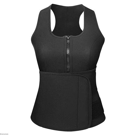 Women Sauna Suit Neoprene Waist Trainer Body Shaper Vest Weight Loss