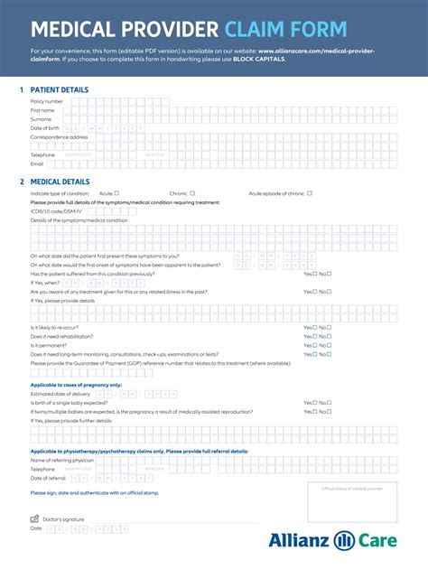 Provider Claim Form Fill Out And Sign Printable PDF Template