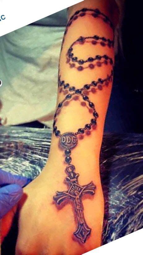 pin by nichole broussard on body marked up rosary tattoo tattoos rosary bead tattoo