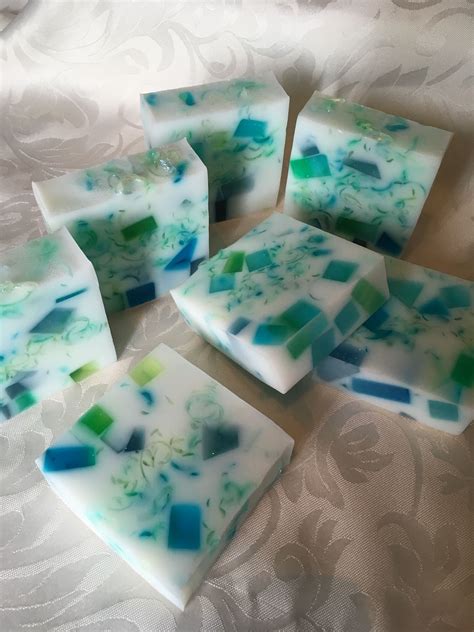 Goats Milk Soap With Clear Embedsshreds And Cut Cubes Eloise Brown