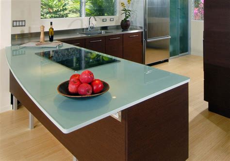 Different types of materials—ranging from quartz and marble to soapstone and engineered stone—offer distinct looks and advantages. 4 Glass Countertop Ideas For Your Next Kitchen or Bathroom ...