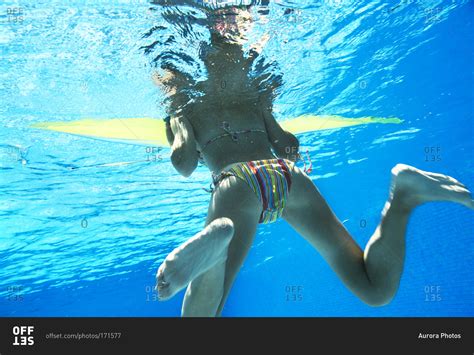 Female Swimsuit Underwater Camera