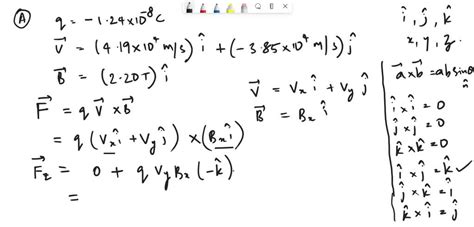 Solved A Particle With A Charge Of 124x10 8 C Is Moving With