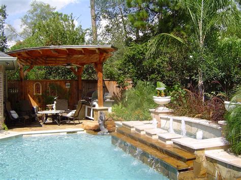 Relaxing Backyard Ideas Woodlands Pool Builder Cute Homes 91387