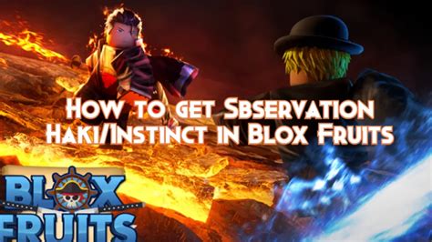 How To Get Observation Hakiinstinct In Blox Fruits Pillar Of Gaming