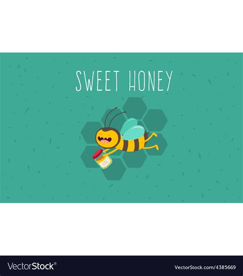 honey bee royalty free vector image vectorstock