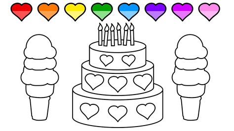 In coloringcrew.com find hundreds of coloring pages of ice creams and online coloring pages for free. Learn Colors for Kids and Color this Ice Cream Cake ...