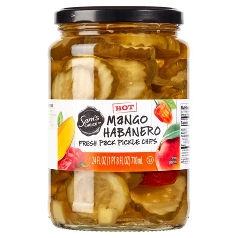 Sams Choice Mango Habanero Fresh Pack Pickle Chips 24 Fl Oz