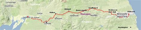 Hadrians Wall Forts Map