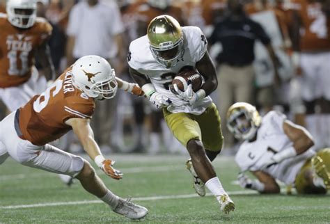 Notre Dame Ties Texas On Blocked Extra Point Return Video