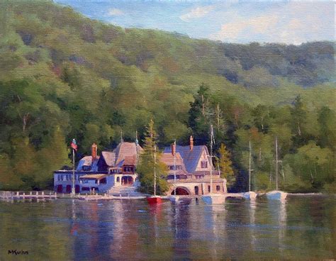 The Lake George Yacht Club Painting By Marianne Kuhn