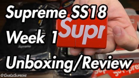 Supreme Ss18 Week 1 Unboxing English Youtube