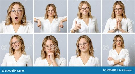 Multiple Facial Expression Royalty Free Stock Image