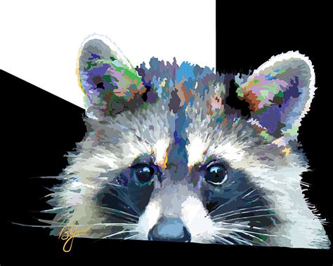 Raccoon Losp Digital Art By Bonnie Griest Fine Art America