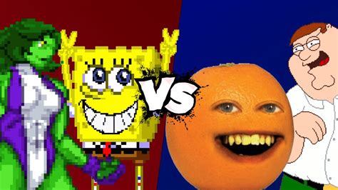 Mugen Battle She Hulkspongebob Vs Annoying Orangepeter Griffin