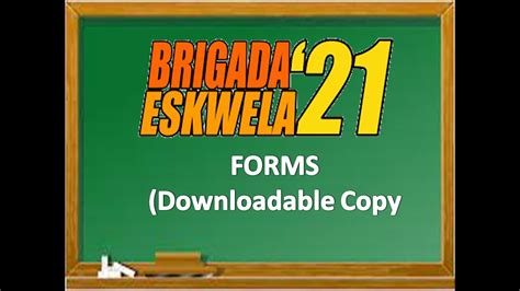 Brigada Eskwela Forms