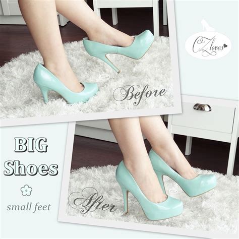 Check our 8 helpful tips on how to make shoes smaller you will find several solutions of your problem. CZloves: How To Make BIG Shoes FIT small feet! holy cow I ...