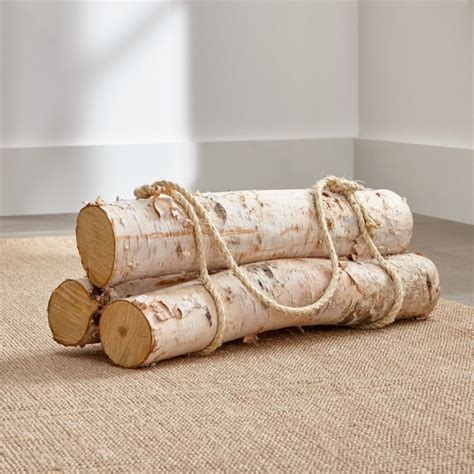 Birch Logs Set Of 3 Reviews Crate And Barrel Crate And Barrel