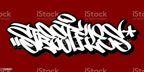 Ilustraci N De Abstract Hip Hop Mano Escrito Graffiti Estilo Word Street Archivos Vector