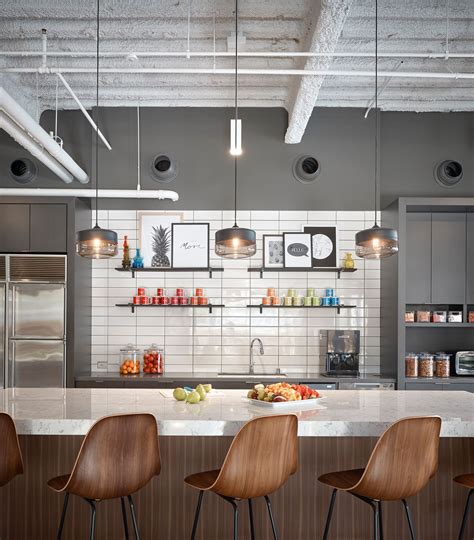 Gensler Offices San Diego Colorful Decorative Modern Office Kitchen