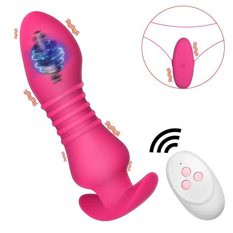 Remote Control G Spot Clit Stimulate Dildo Vibrator Sex Toy For Women