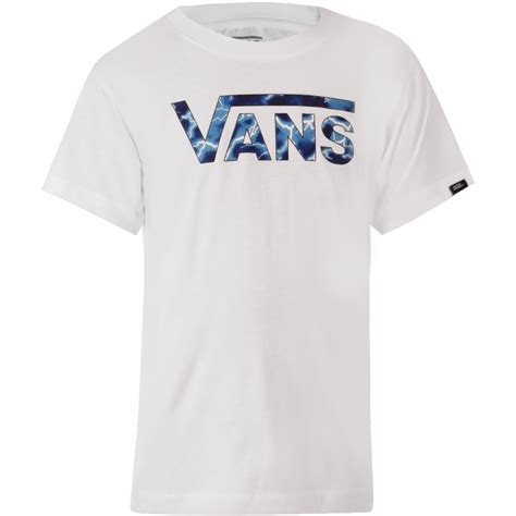 Vans T Shirt Classic Logo Bimbo White True Blue Mascheroni Store