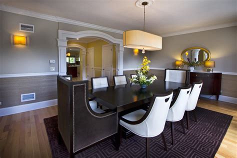 Add character and charm to a home with a chair rail. Inspired chair rail ideas Contemporary Dining Room
