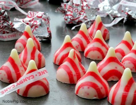 Dark Chocolate Peppermint Crackles Hersheys Candy Cane Kisses With Images Chocolate