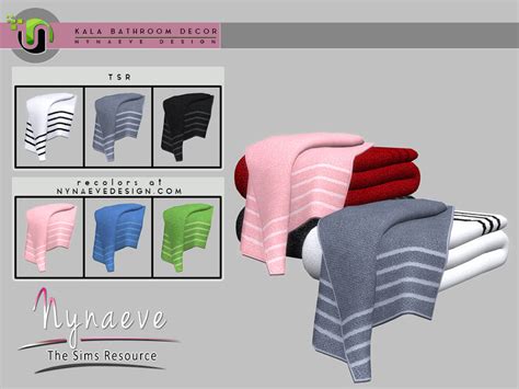The Sims Resource Kala Bathroom Towel V3