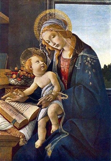 Description Of The Painting By Sandro Botticelli “madonna With A Book