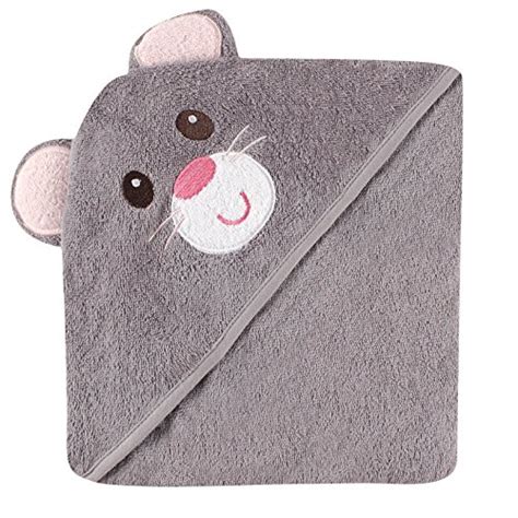 Luvable Friends Animal Face Hooded Towel Mouse Baby Shop