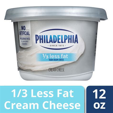 Philadelphia Reduced Fat Cream Cheese 12 Oz Tub