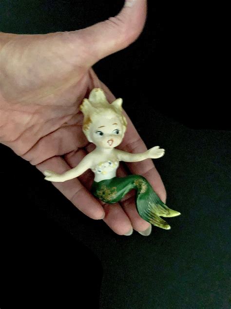 Vintage Bradley Mermaid Mermaids Figurines Figurine Wild Hair Flower