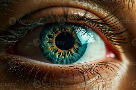 Slow Motion 4K Extreme Close Up Of Human Eye S Iris Opening Pupil In