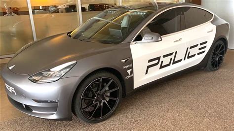 Tesla Model 3 Police Car Makes An Appearance At Law Enforcement Tech