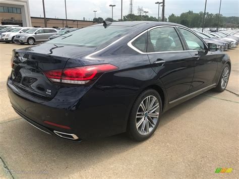 2018 Adriatic Blue Hyundai Genesis G80 Awd 122212446 Photo 2