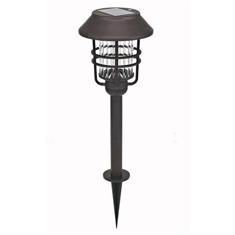 Hampton Bay Solar Oil Rubbed Bronze Outdoor Integrated Led Path Light