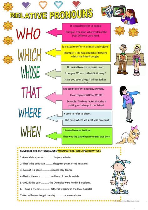 Relative Pronouns Worksheet Free Esl Printable Worksheets Made By