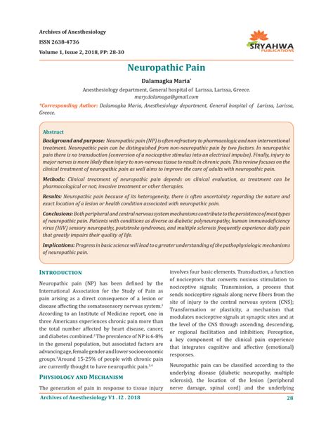 PDF Neuropathic Pain
