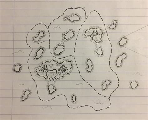 I Started Drawing An Island Map But I Dont Know What To Do With The