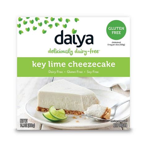 Daiya Dairy Free Gluten Free Vegan Key Lime Frozen Cheezecake 14 1oz