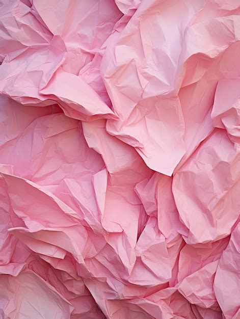 Premium Photo Crumpled Paper Texture Abstract Background Pink Paper