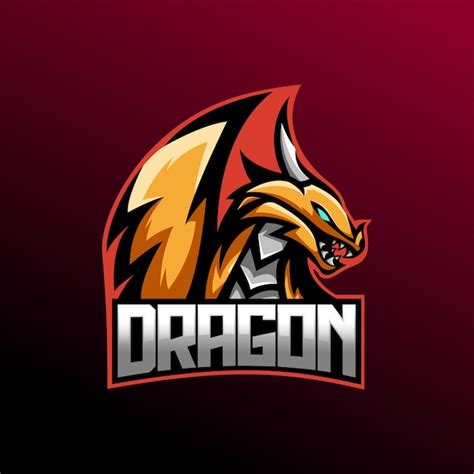 Premium Vector Dragon Esport Mascot Logo Template
