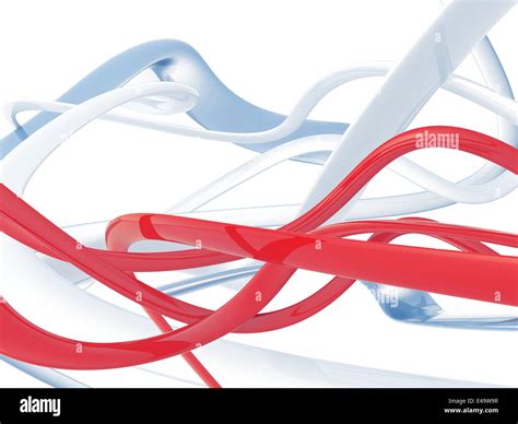Abstract Red And Blue Waves Stock Photo Alamy