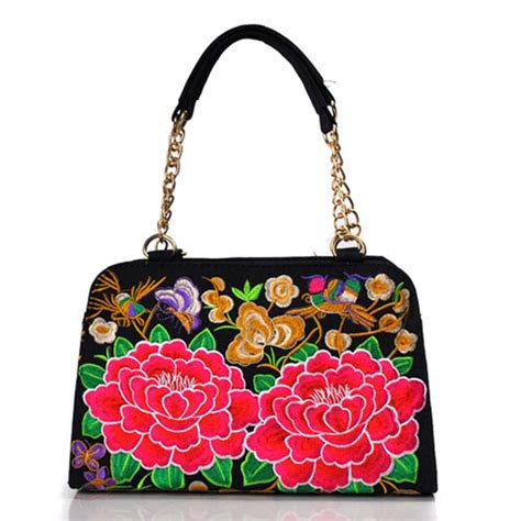 Xiyuan Best Chinese Style Design Handbags Womens Nylon Bag With