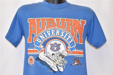 80s Auburn Tigers Football T Shirt Small Football Tshirts Auburn