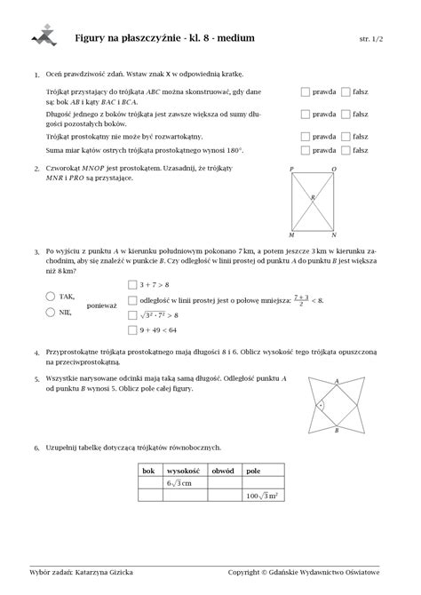 Figury Na Płaszczyźnie Klasa 5 Pdf - Figury geometryczne na płaszczyźnie medium - Pobierz pdf z Docer.pl