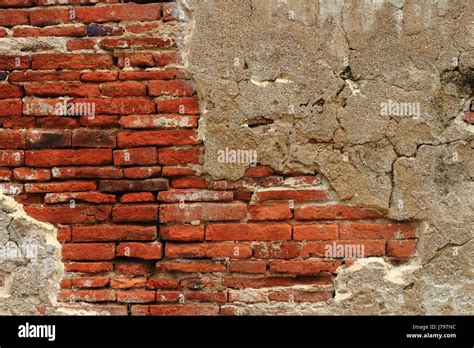 Crack Brick Wall Texture Background Use To Concept Design Stock Photo