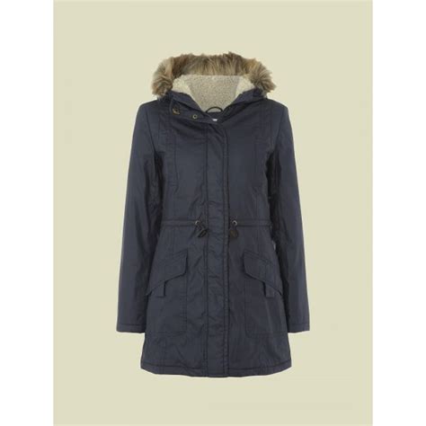 Womens Woodland Parka In Navy Women From Parkinsons Uk